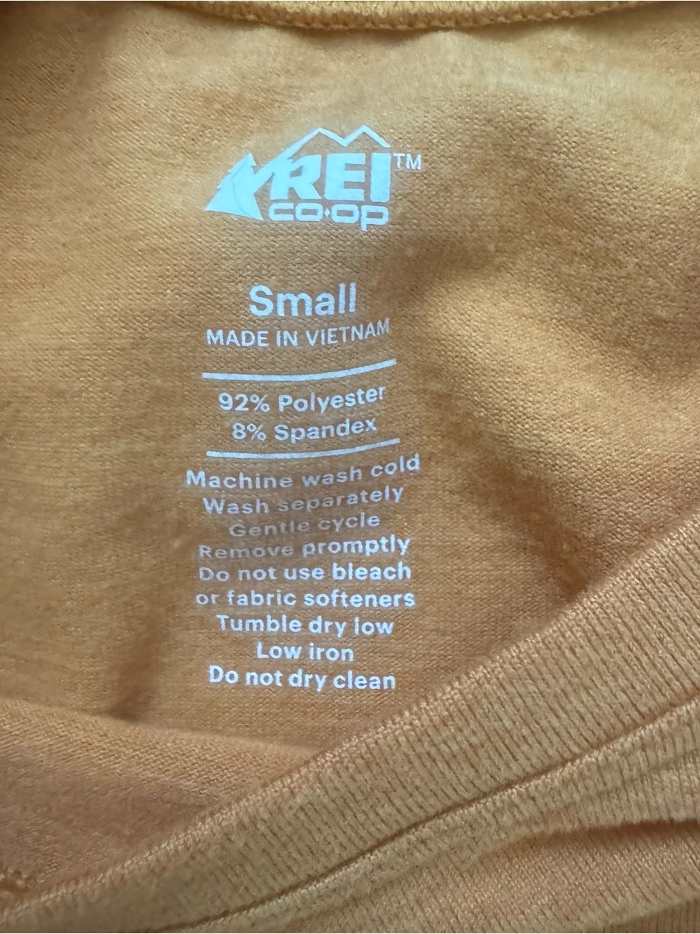REI Gold Yellow Small Long Sleeve Athletic Tee - Picture 3 of 7